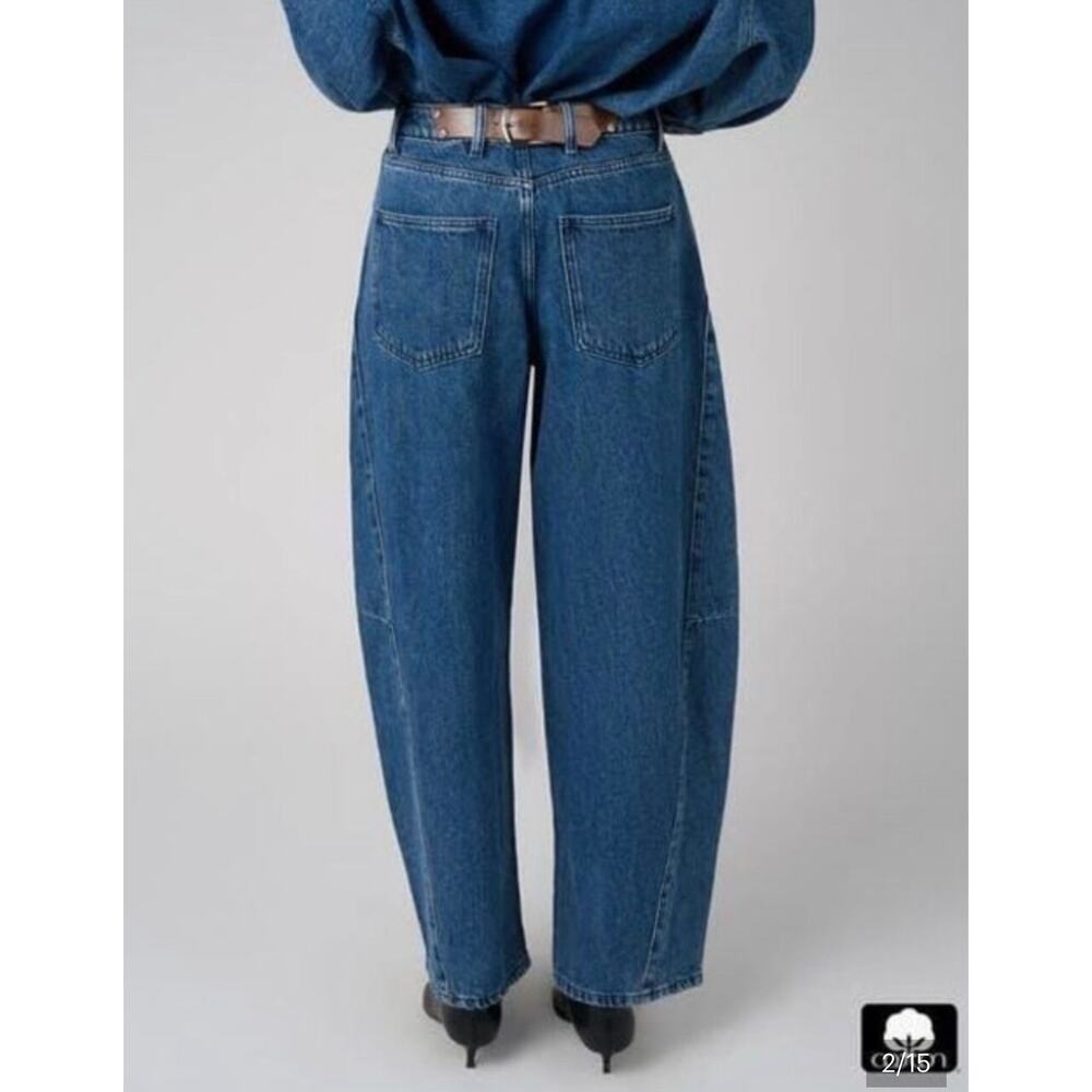 NWT, We Wore What Mid Rise Barrel/Balloon Jeans
